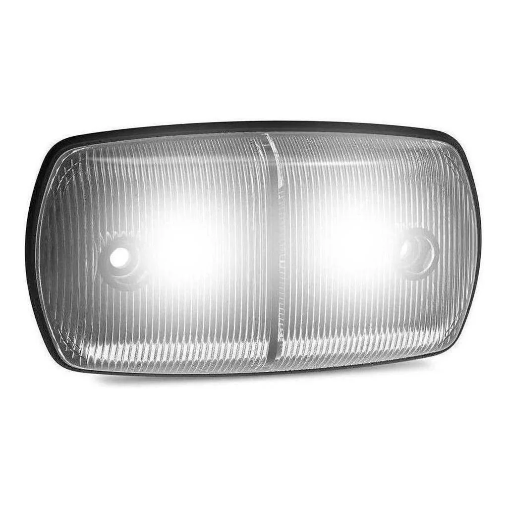 LED Autolamp 12V/24V Whiter Low Profile Front Postion Marker 120X64X22mm - Image 2