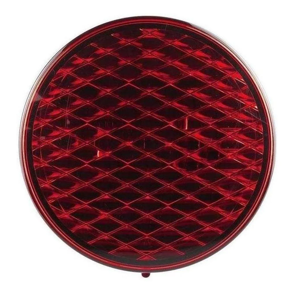 LED Autolamp 12V Round Red Rear Stop/Tail Lamp Taillight 80mm - Image 2