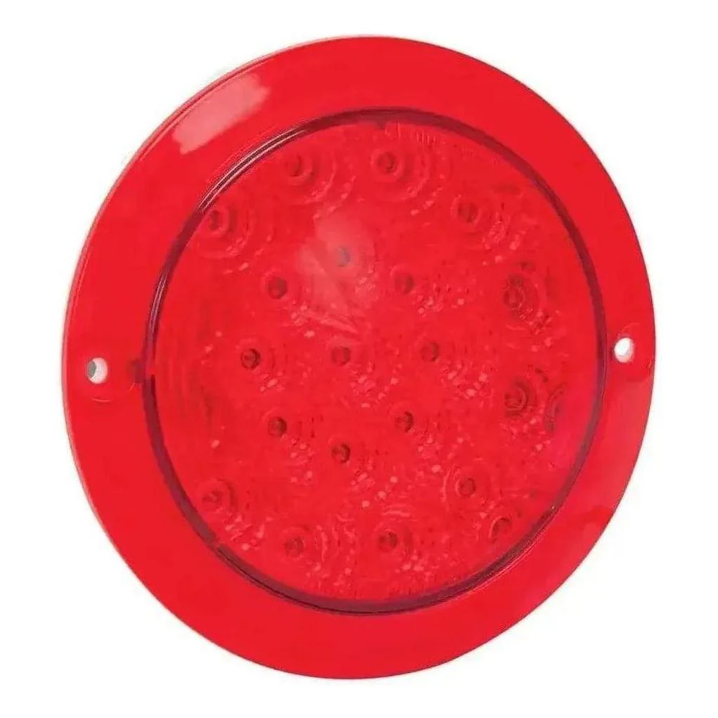 LED Autolamp 12V Round Red Stop/Tail Taillight 130mm - Image 2