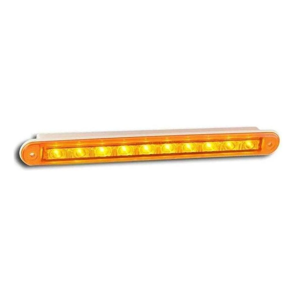 LED Autolamp 12V Strip Rear Amber Indicator 237x25x3mm