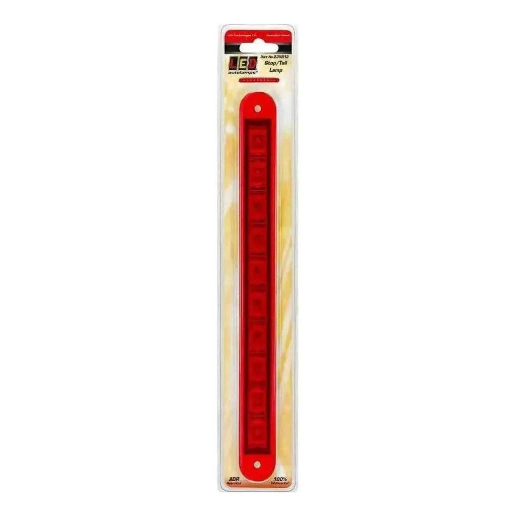 LED Autolamp 12V Strip Red Stop/Tail Taillight 237x25x3mm - Image 4