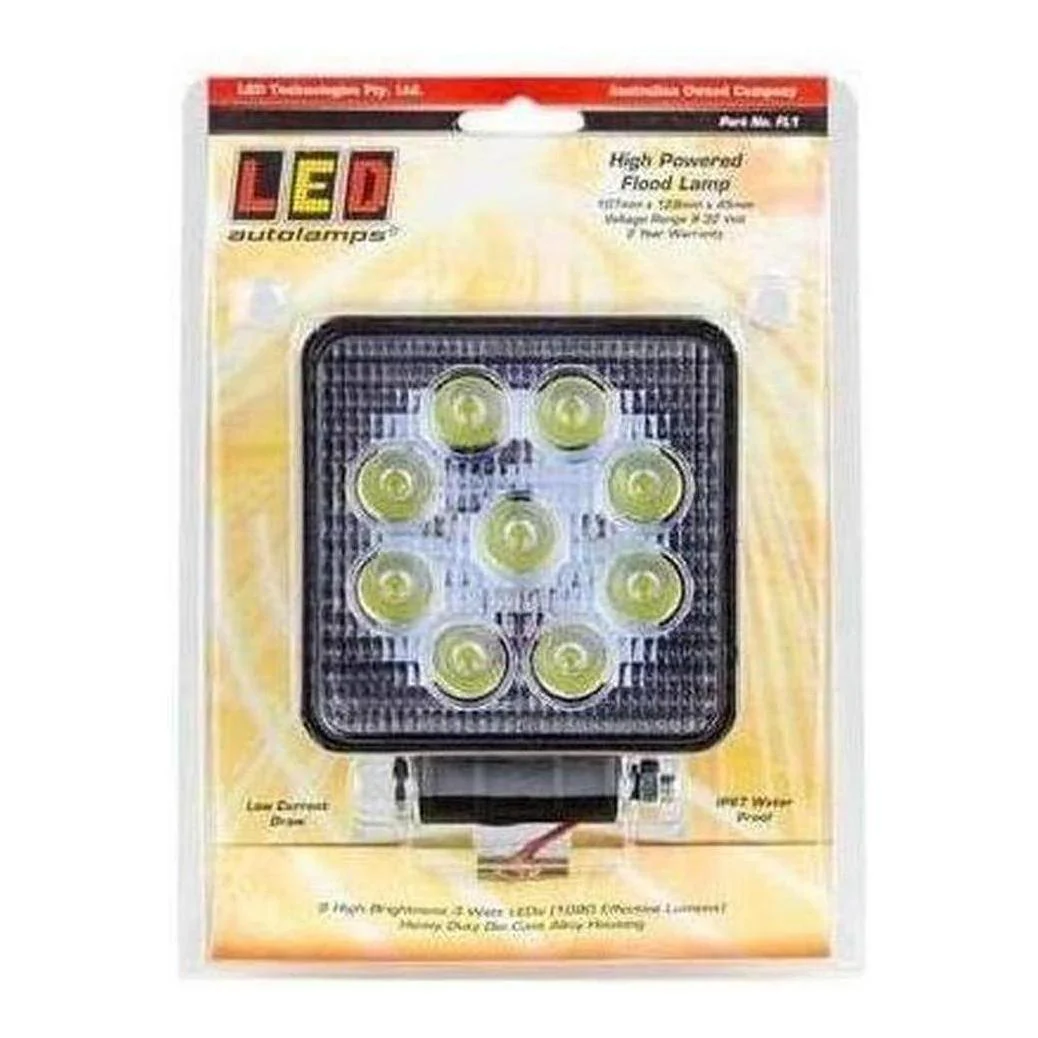 LED Autolamp 9/32V Heavy Duty High Powered Square LED Flood Lamp - Image 3