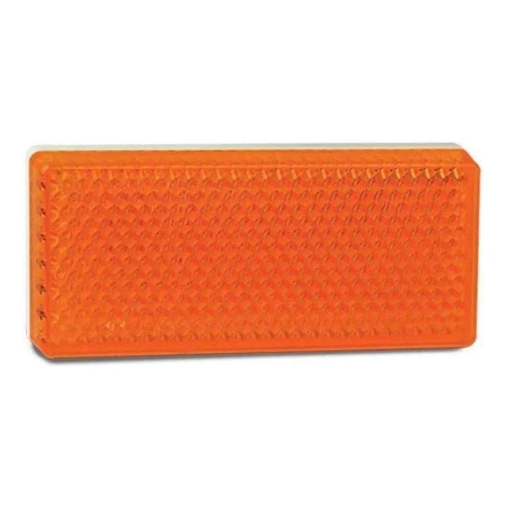 LED Autolamp Amber Reflector Stick On 70x30x6mm Each