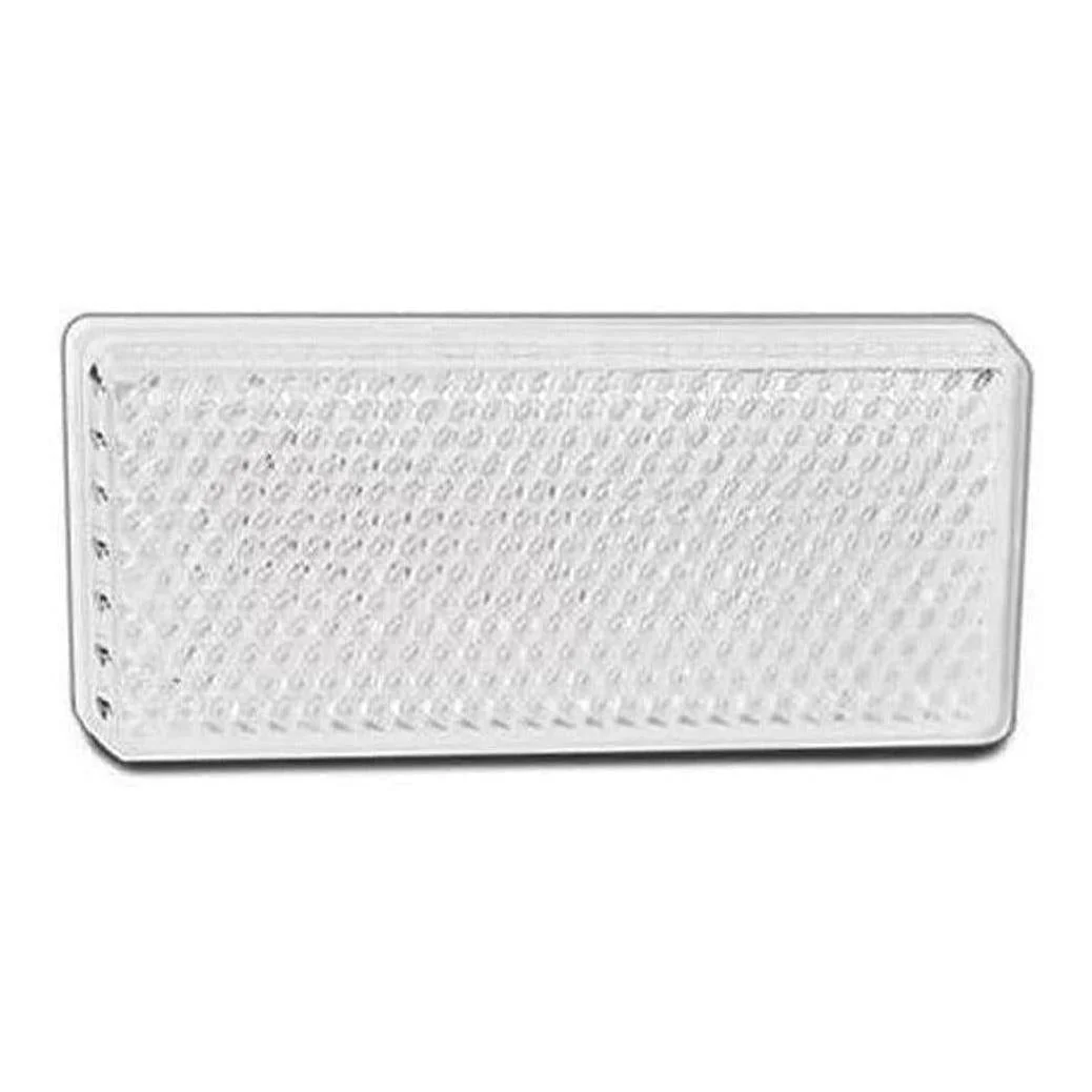 LED Autolamp White Reflector Stick On 70x30x6mm (Box of 100)