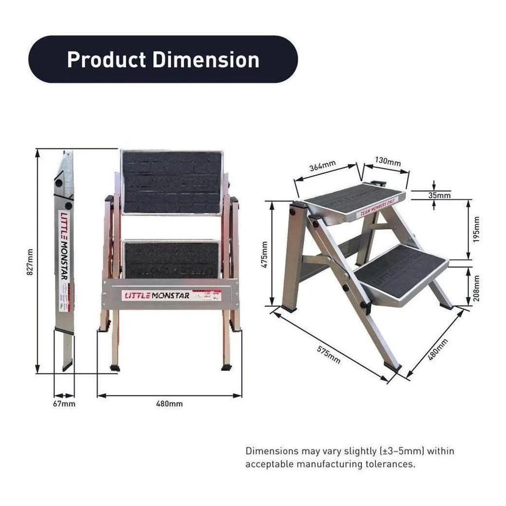 Little Monstar 2 Step Caravan Step 150kg Rated - Image 5