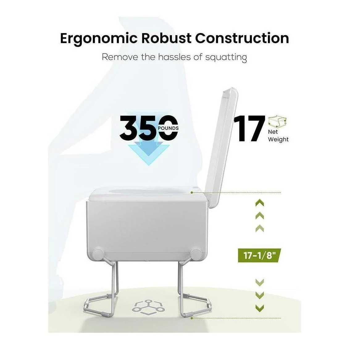 LooSeal EVO Auto Sealing Waterless Portable Toilet Silver - Image 8