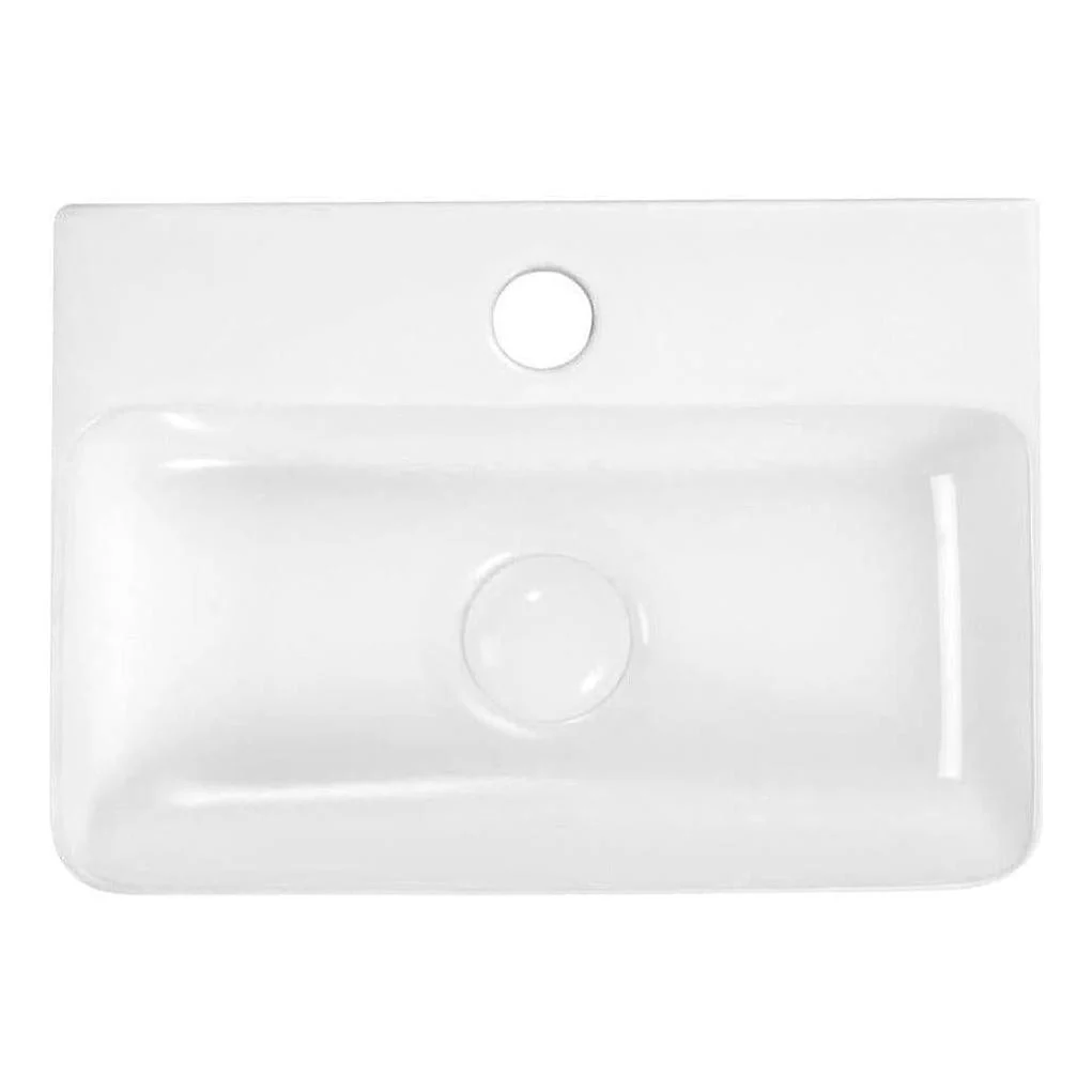 Mallory Ceramic Single Bowl Sink 365 x 260 x 110mm White - Image 2