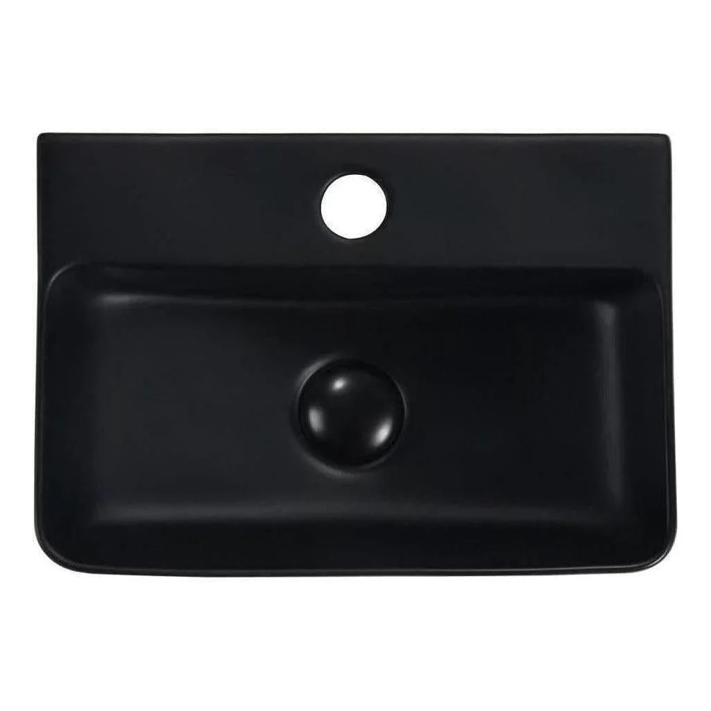 Mallory Ceramic Single Bowl Sink 365 x 260x110mm Black - Image 2