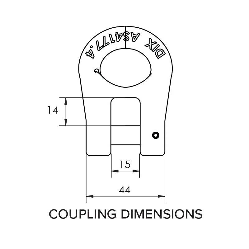 Mawby Hook Trailer Safety Chain Coupling 3.5T 13mm Throat Pair - Image 5