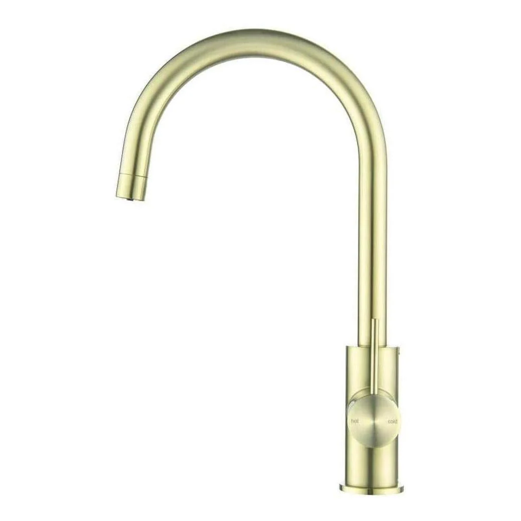 Mica 3-Way Filter Gooseneck Kitchen Tap Sink Mixer French Gold - Image 3