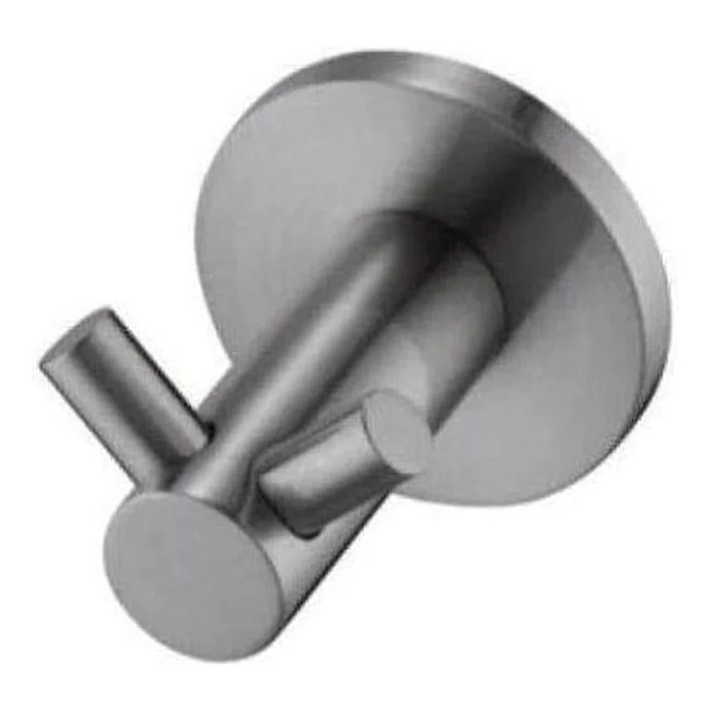 Mica Double Robe Hook Brushed Nickel