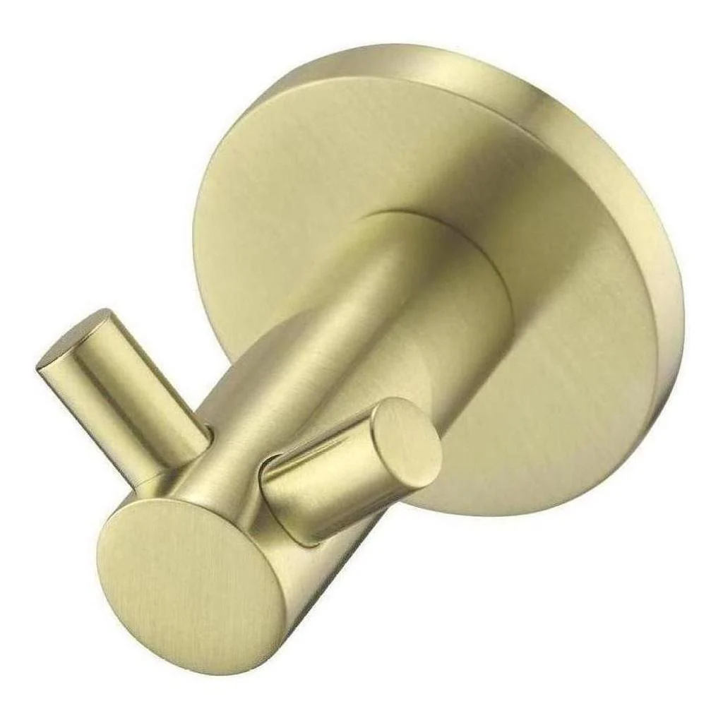 Mica Double Robe Hook French Gold