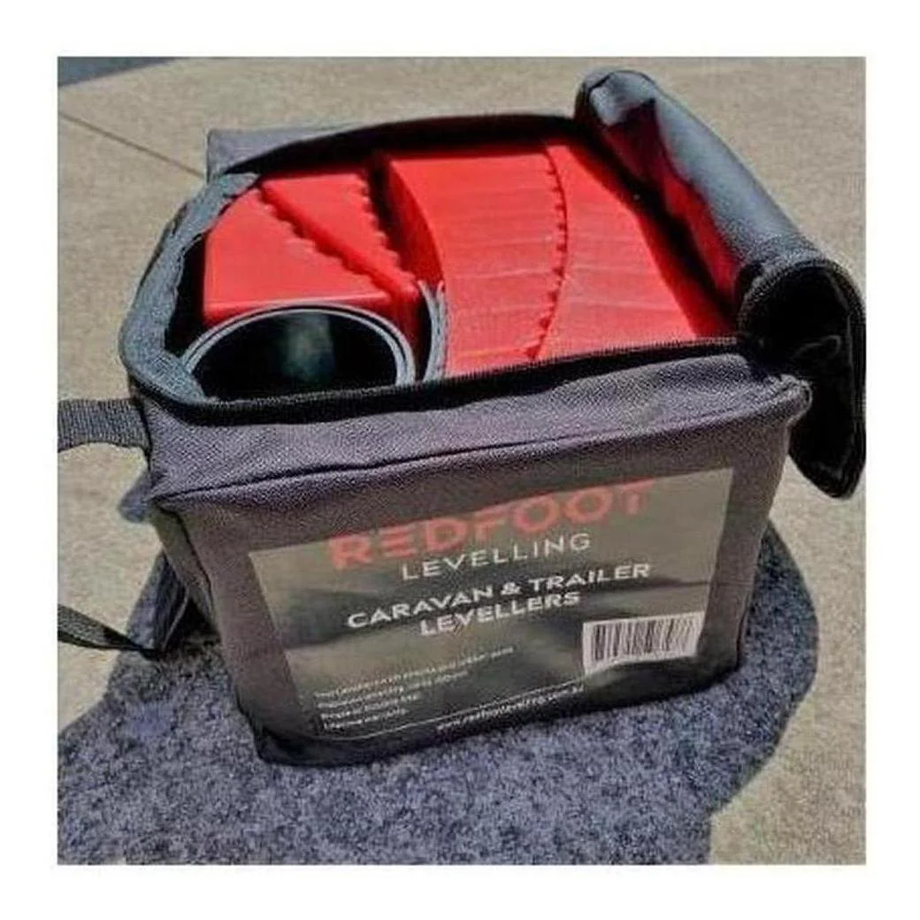 Redfoot Levelling Kit - 2 x Levellers, 2 x Chooks, 2 x Rubber Mats inc Carry Bag - Image 9