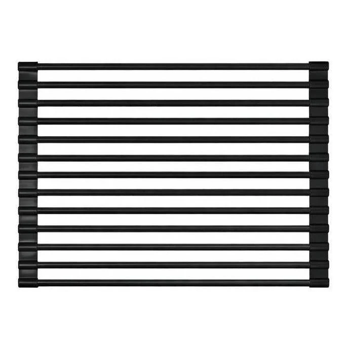 Roll Up Foldable Dish Drying Rack 330 x 425mm - Matte Black