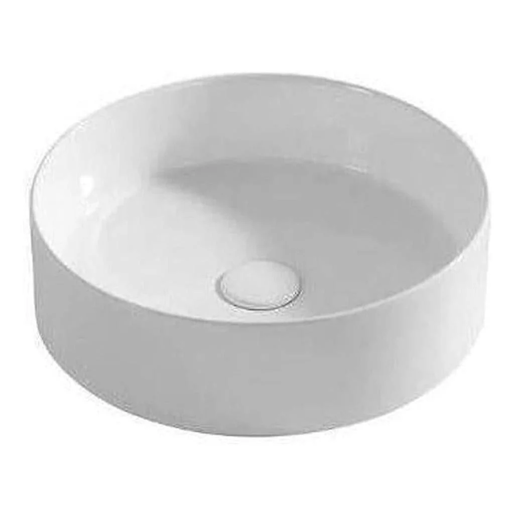 Rotonda Ceramic Basin  Sink Round 360 x 120mm White