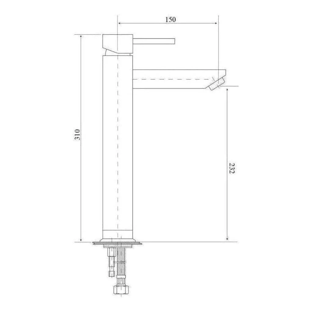 Raco Round Handle Basin Sink Tap Mixer Black - Image 2