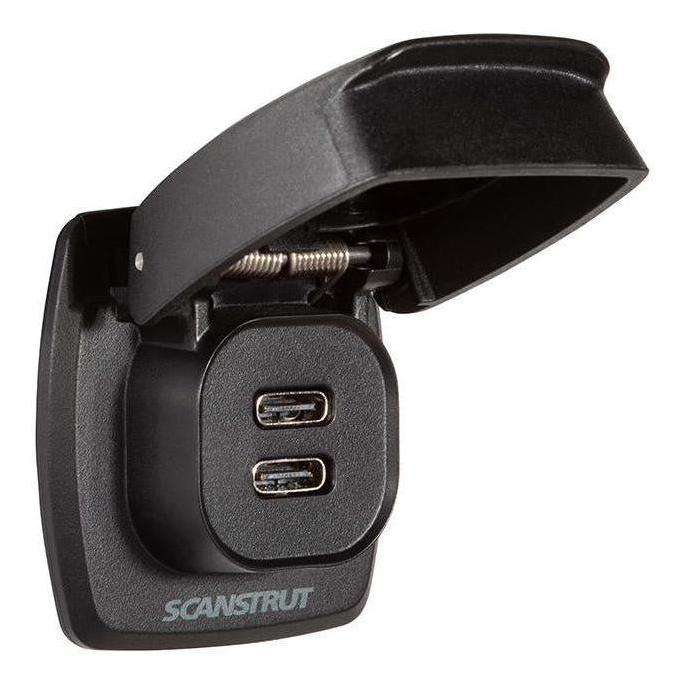 Scanstrut 12V/24V Flip Pro Max Dual USB-C Fast Charger Socket - Image 2