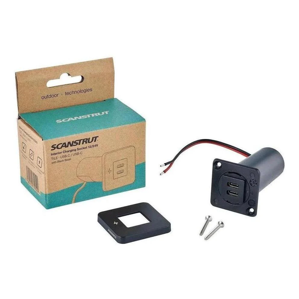 Scanstrut 12V/24V Interior Dual USB-C Charger Socket - Image 5