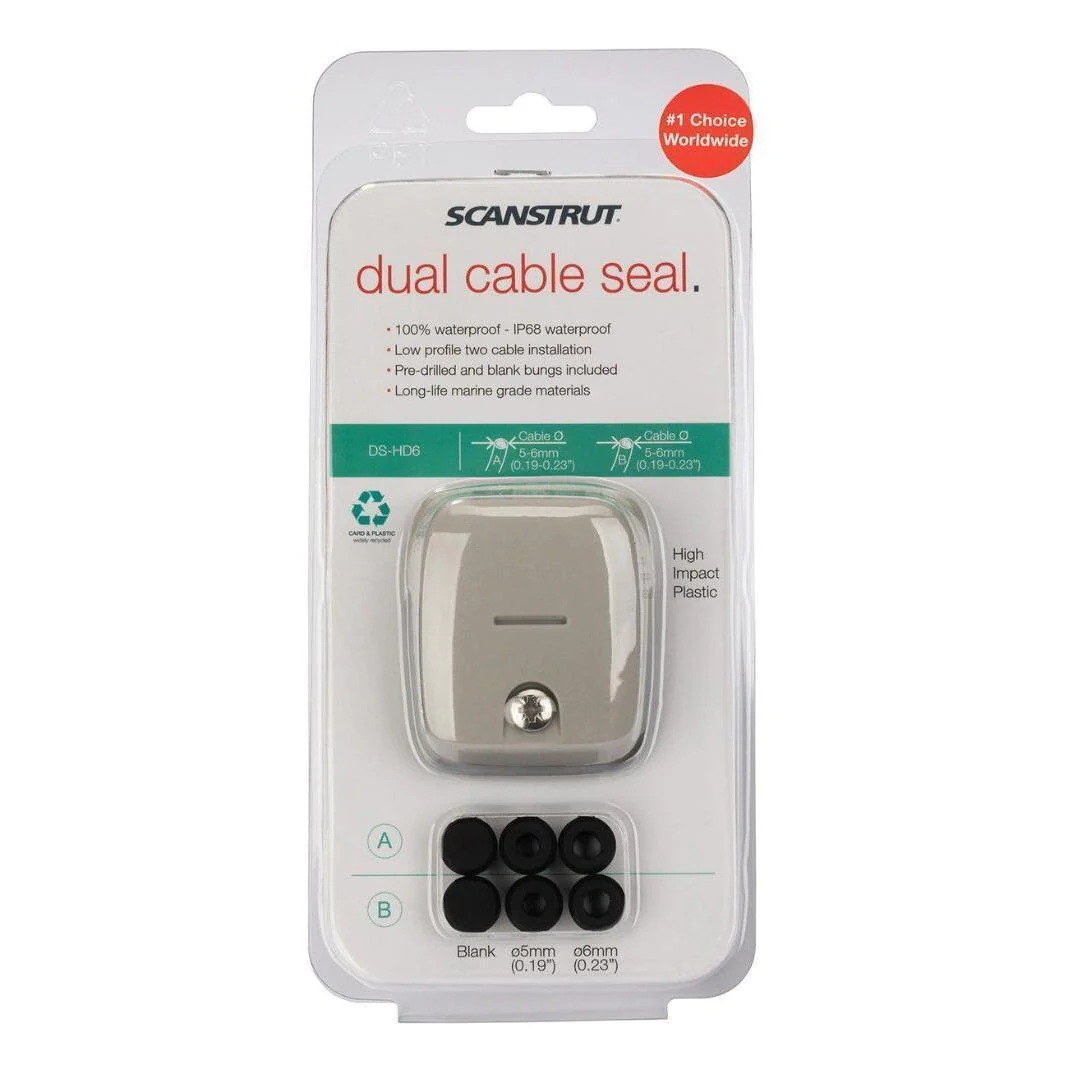 Scanstrut Double Horizontal Entry Cable Seal Grey - Image 4