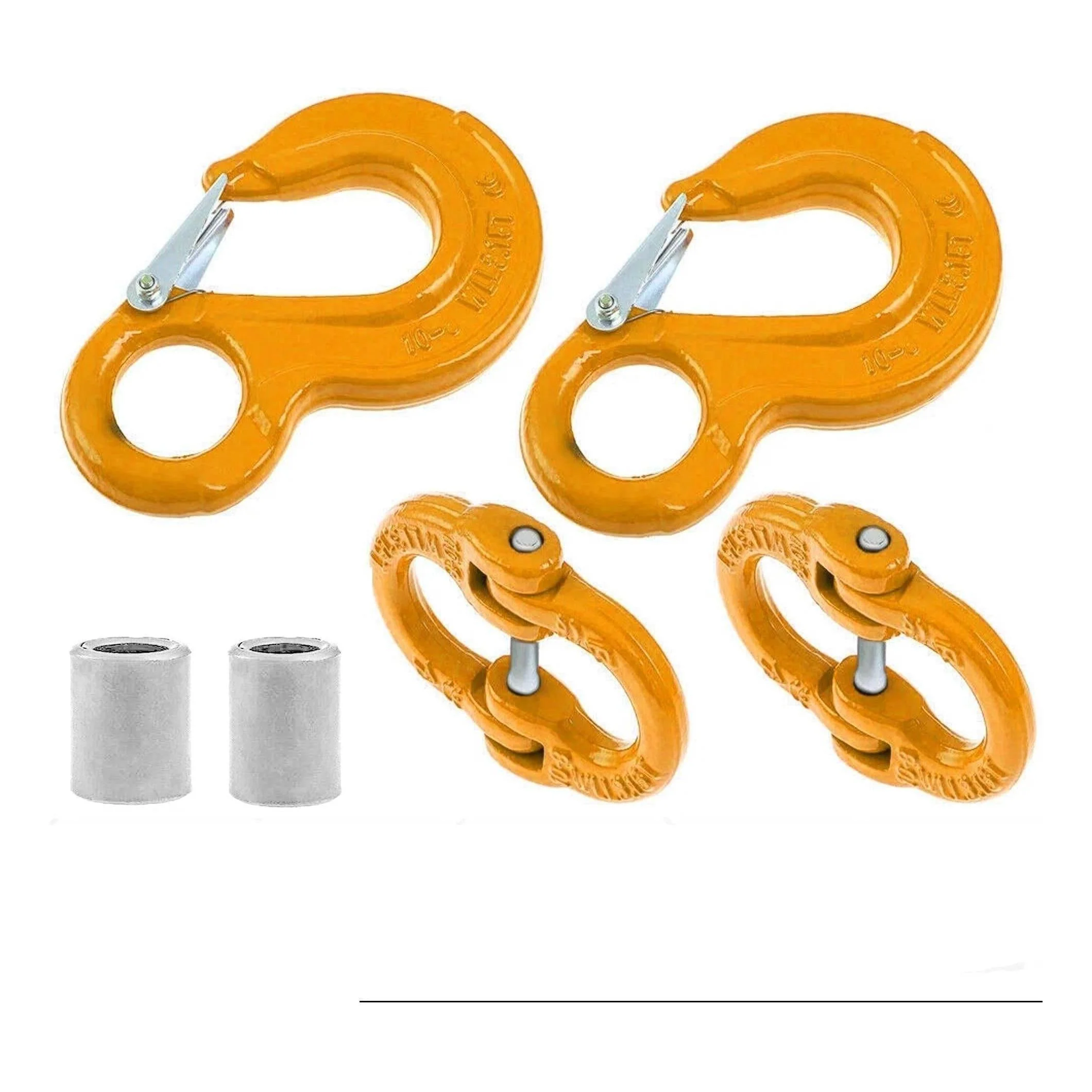 Schutts 8mm 4 Tonne Tow Kit Connecting Links Inc Eye Type Sling Hook and Safety Latch - Image 3