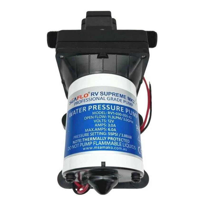 Seaflo RV Supreme MK2 Water Pump 12V 11.3LPM @ 55PSI - Image 3