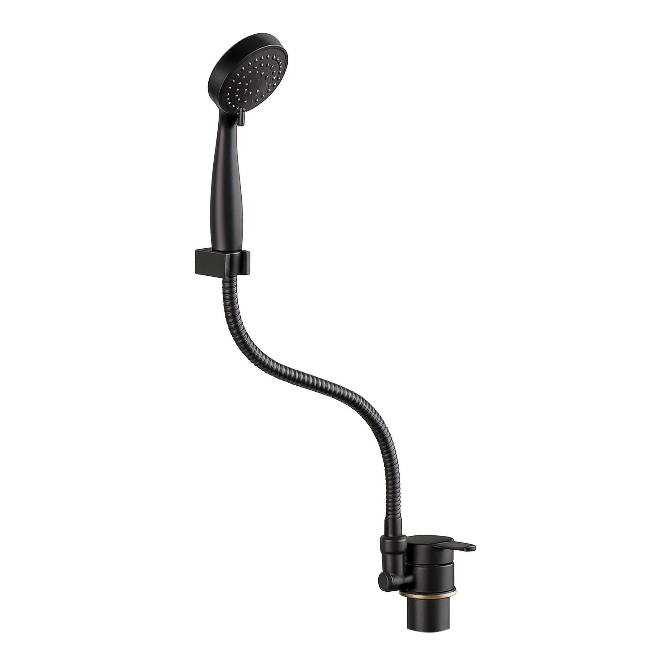 Shower Tap Mixer with Hand Sprayer with 1500m Hose Stainless Steel Matte Black