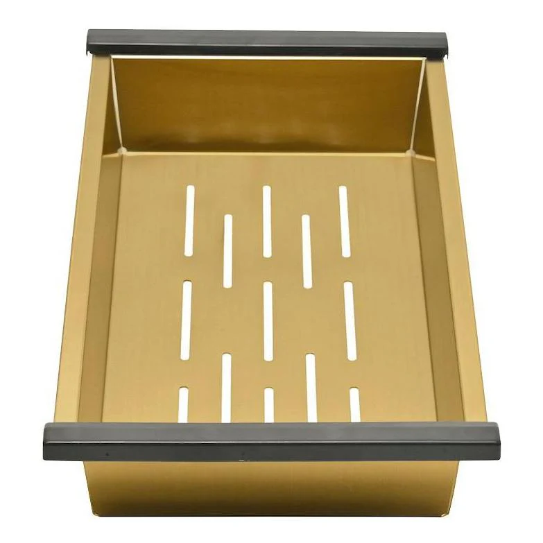 Belgique Sink Basin Colander - Stainless Steel French Gold