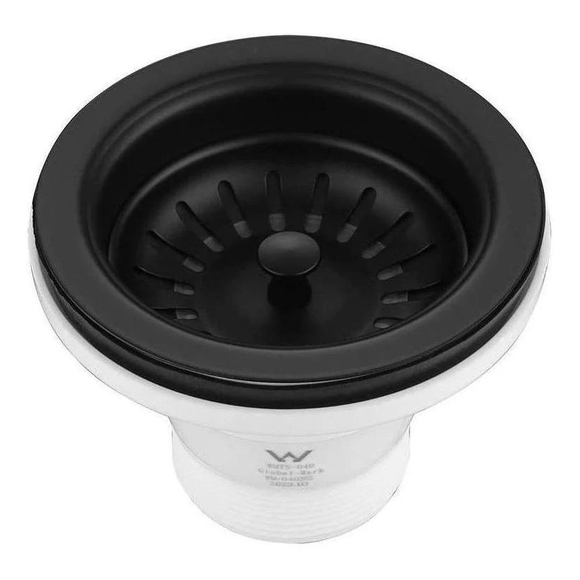 Sink Basin Waste Drain Strainer Black