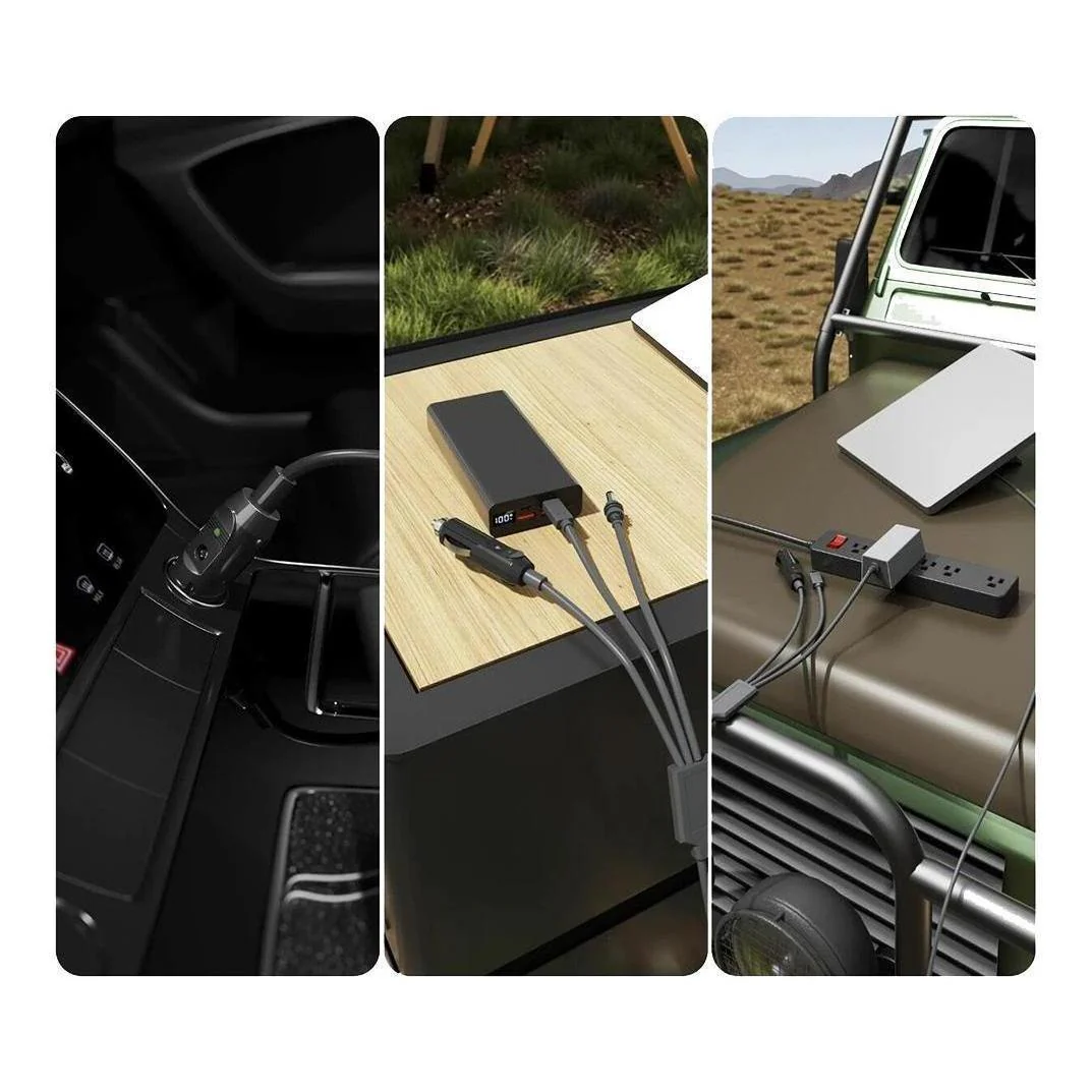 Starlink Mini 3 - In - 1 DC Charger to Car Charge/USB-C/DC Power Cable IP68 - 2 Meter - Image 3
