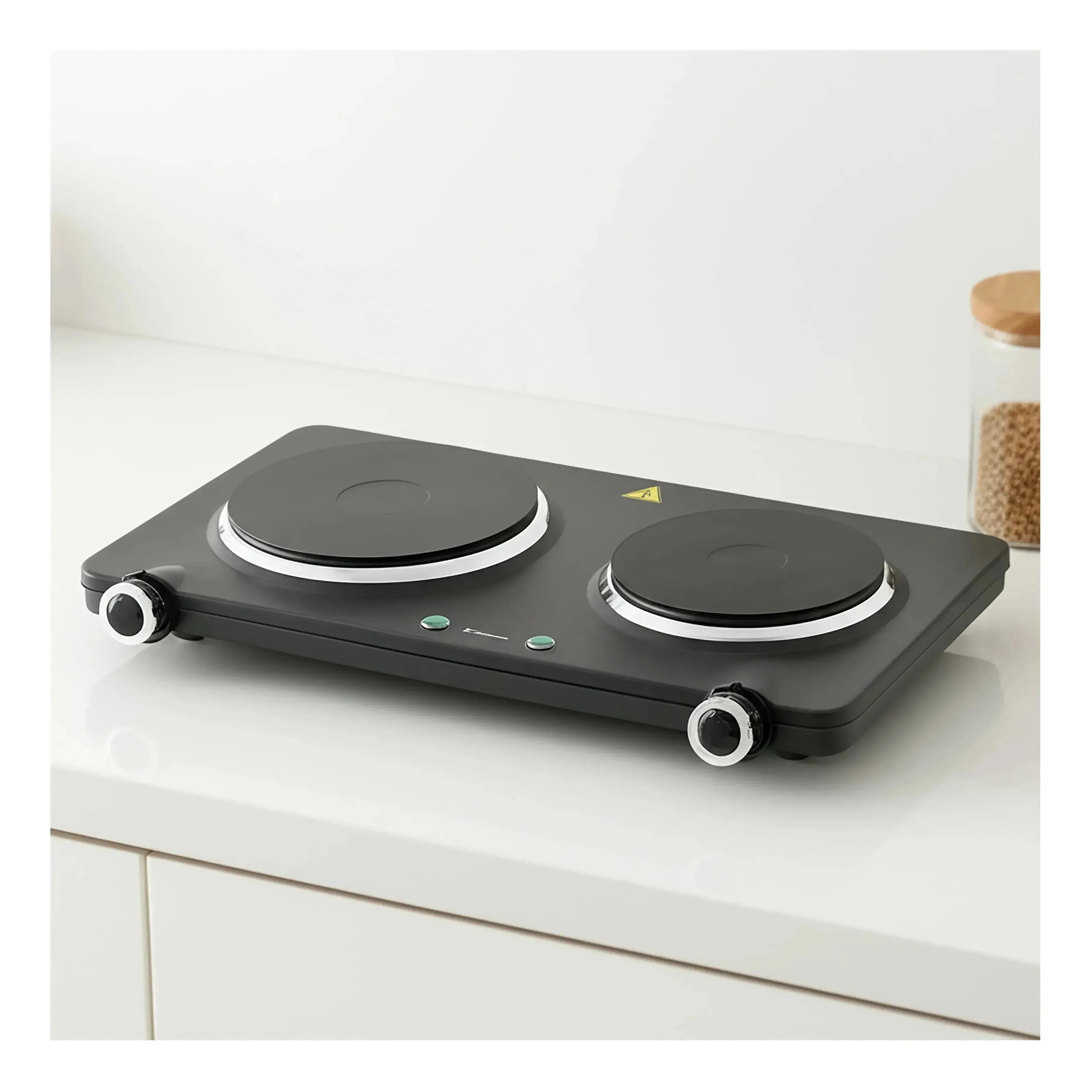 Westinghouse 1500W Twin Electric Cooktop Hot Plate 470 x 280 x 80mm - Image 2