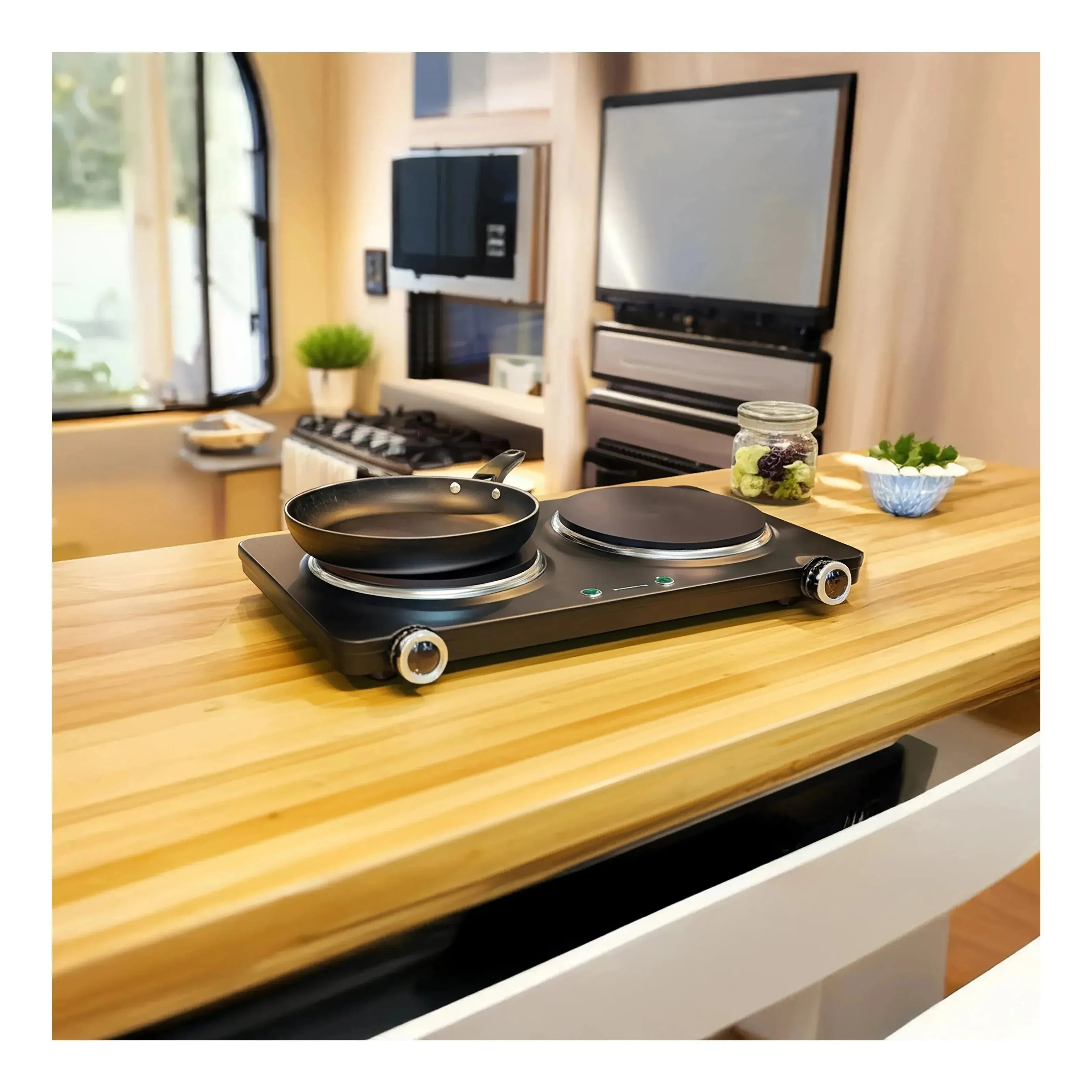 Westinghouse 1500W Twin Electric Cooktop Hot Plate 470 x 280 x 80mm - Image 6