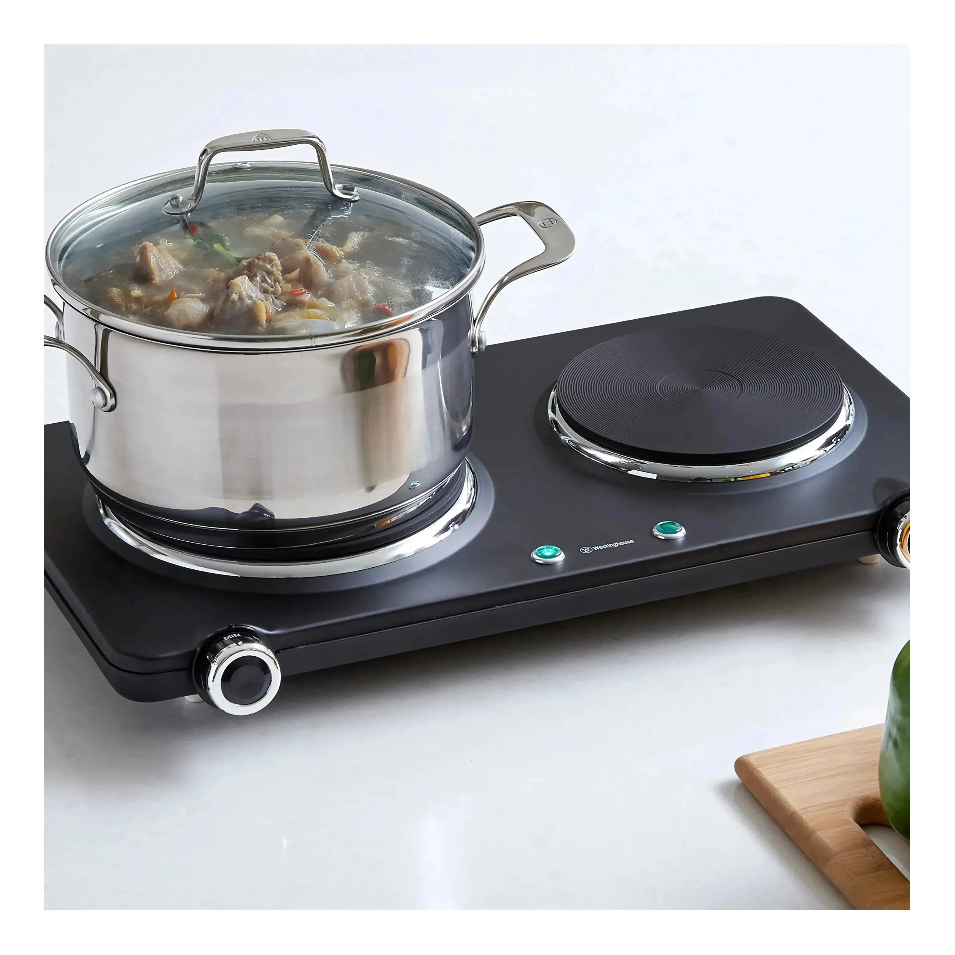 Westinghouse 1500W Twin Electric Cooktop Hot Plate 470 x 280 x 80mm - Image 8