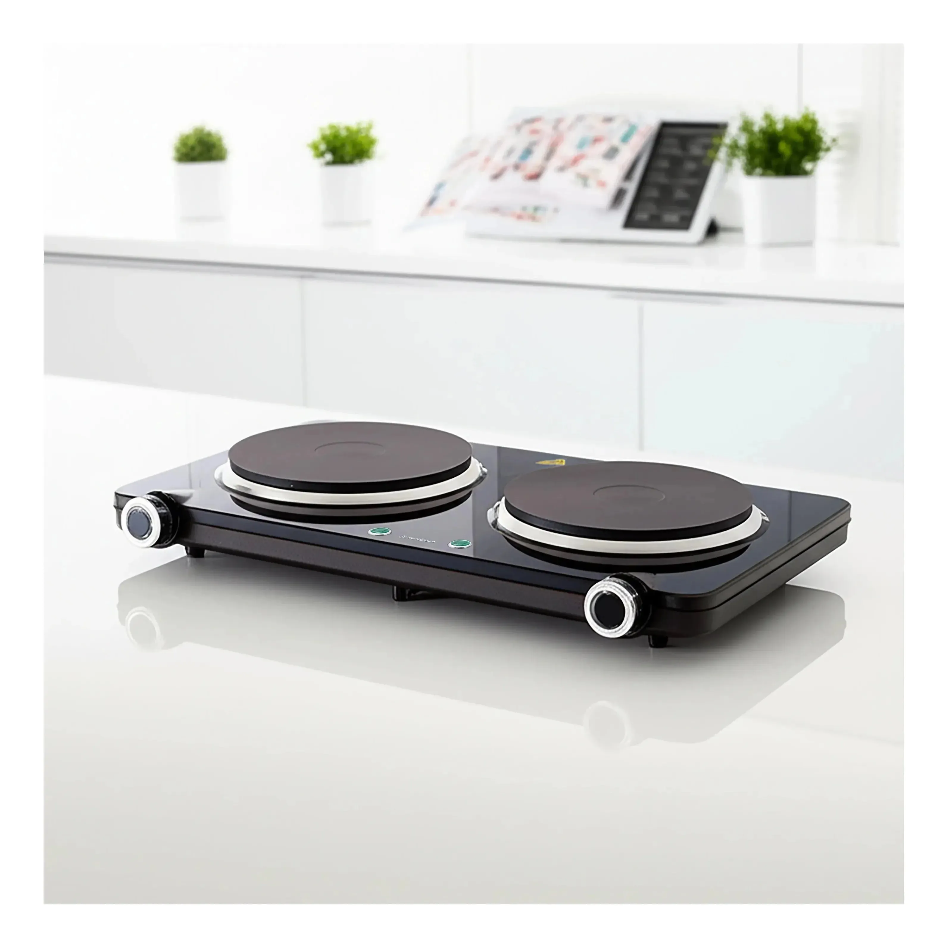 Westinghouse 1500W Twin Electric Cooktop Hot Plate 470 x 280 x 80mm - Image 9