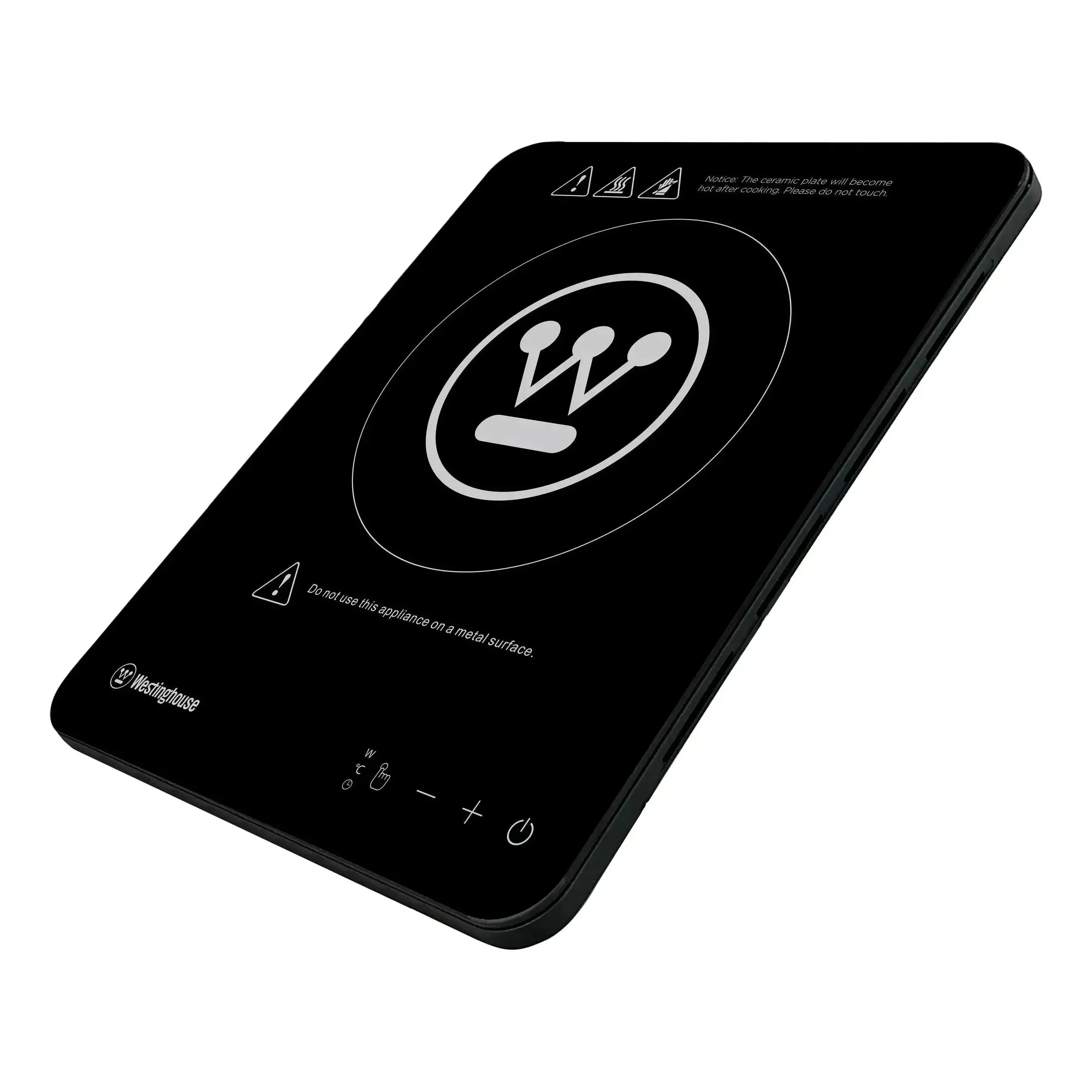 Westinghouse 2000W Single Induction Cooktop Hot Plate Super Slim 280 x 350 x 23mm