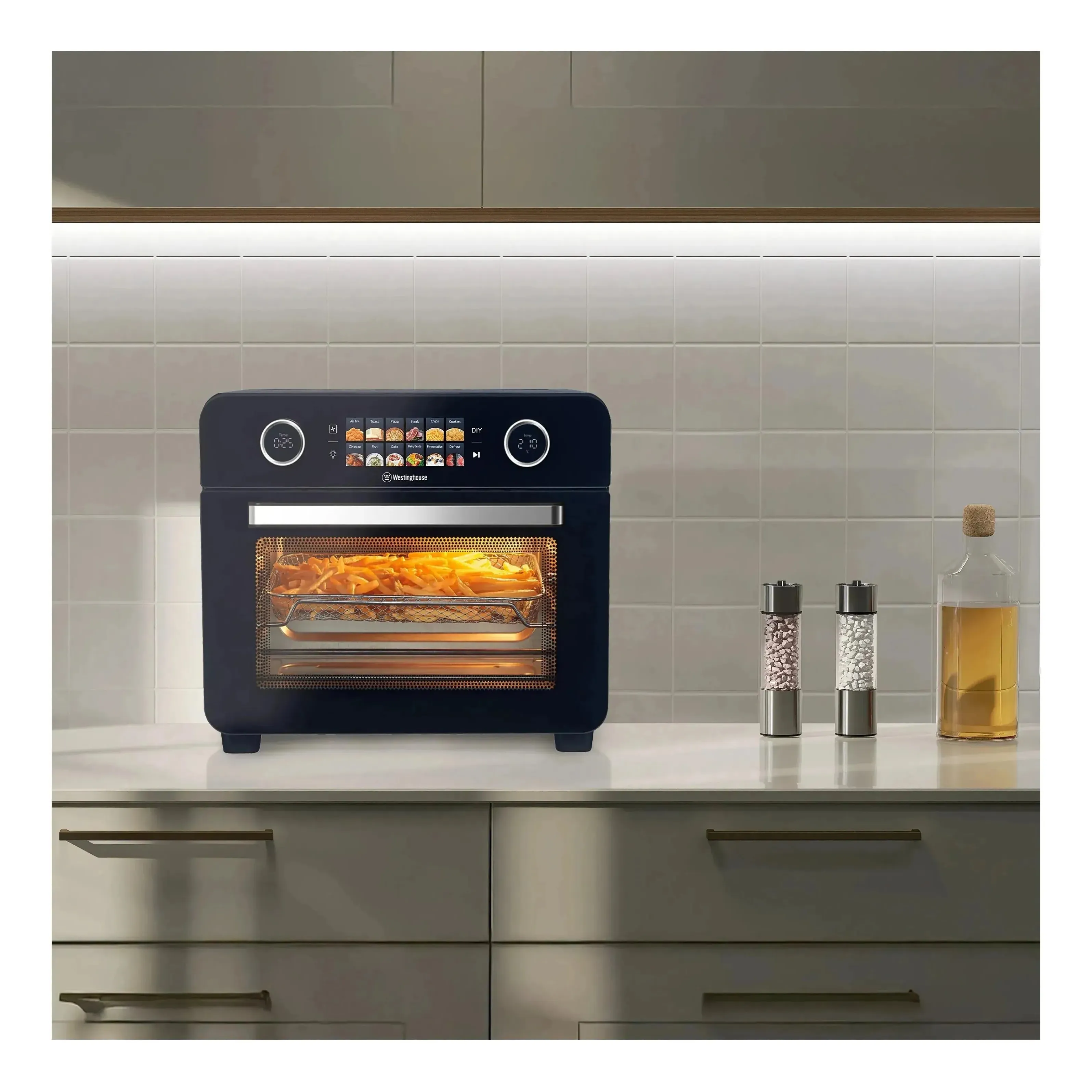 Westinghouse 2200W Digital Air Fryer Benchtop Oven 421 x 436 x 365mm - Image 2
