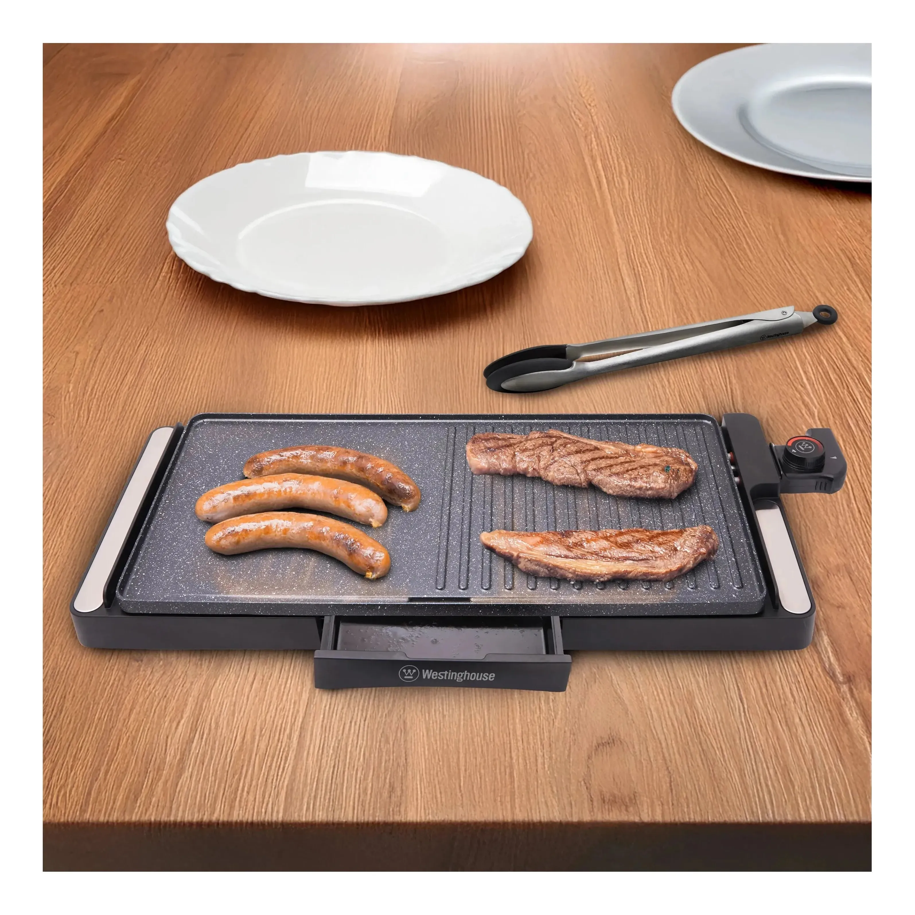 Westinghouse 2200W Non Stick Electric Grill 652 x 261 x 68mm - Image 2