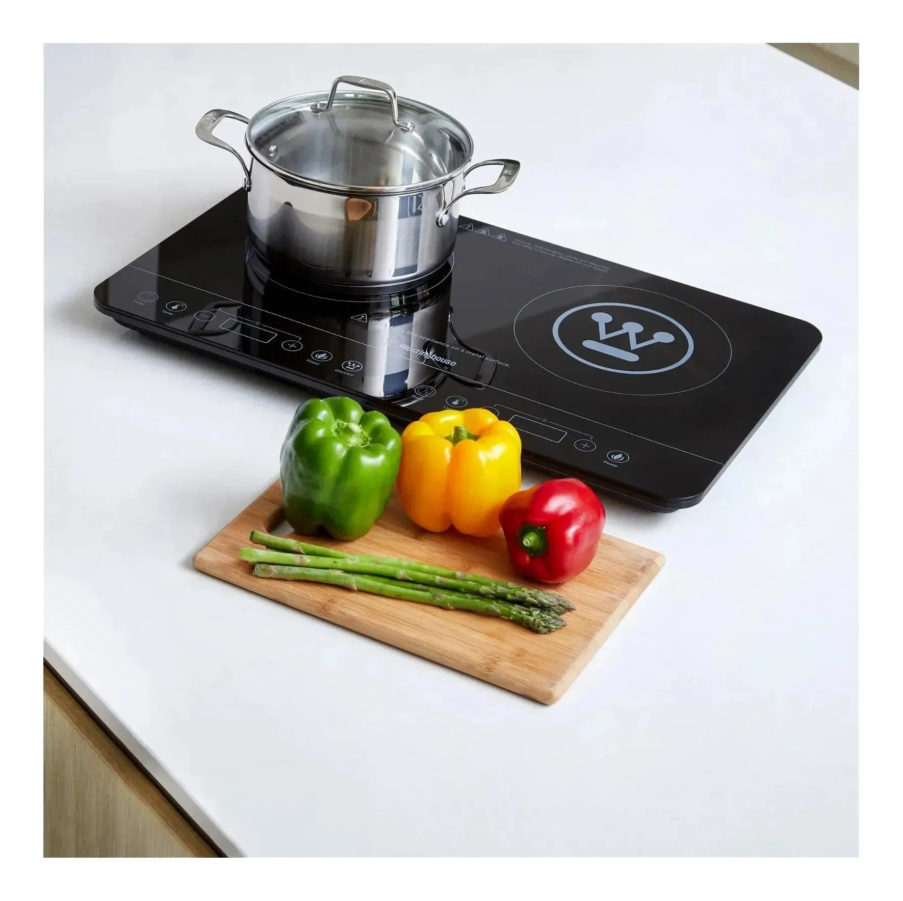 Westinghouse 2400W Twin Induction Cooktop Hot Plate 600 x 360 x 40mm - Image 6